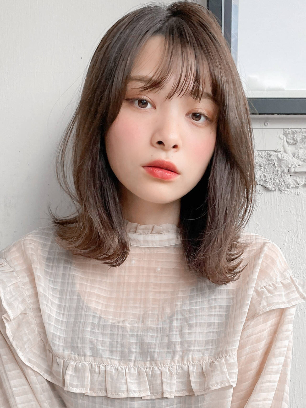 ウルフカット 外ハネボブ シースルーバング ミディアム Dydi表参道 本田結 ほんだゆい Dydi表参道 Hair