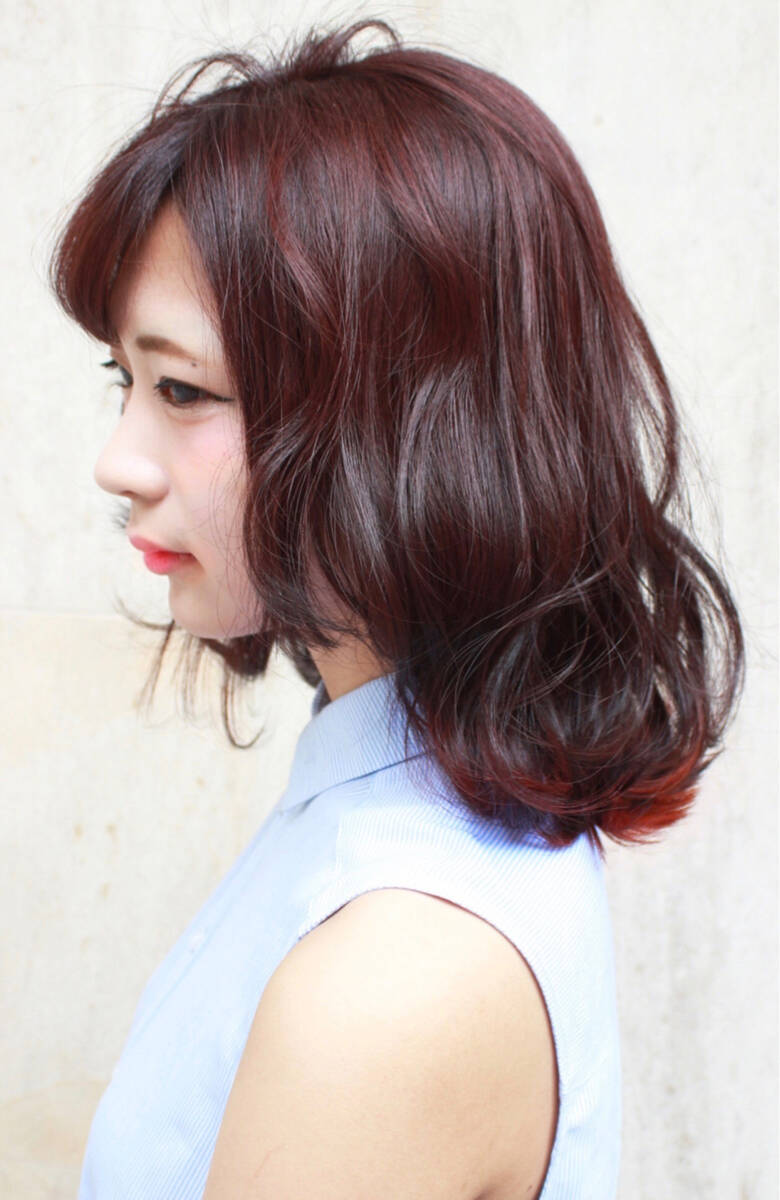 ピンク ガーリー ヘアアレンジ インナーカラー Angelgaffエンジェルギャフ原宿 竹村ユウスケ Hair