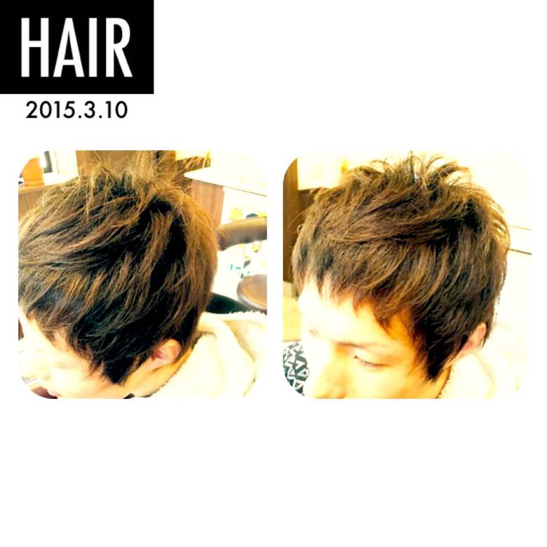 パーマ ボーイッシュ ショート メンズ Hair Salon Le A Miho Nagaya Hair