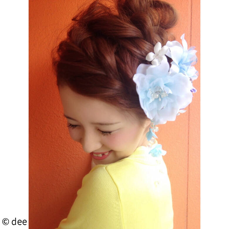 編み込み ヘアアレンジ ロング 成人式 Dee Dee Hair 編み込み ヘアアレンジ ロング 成人式 Dee Dee Hair