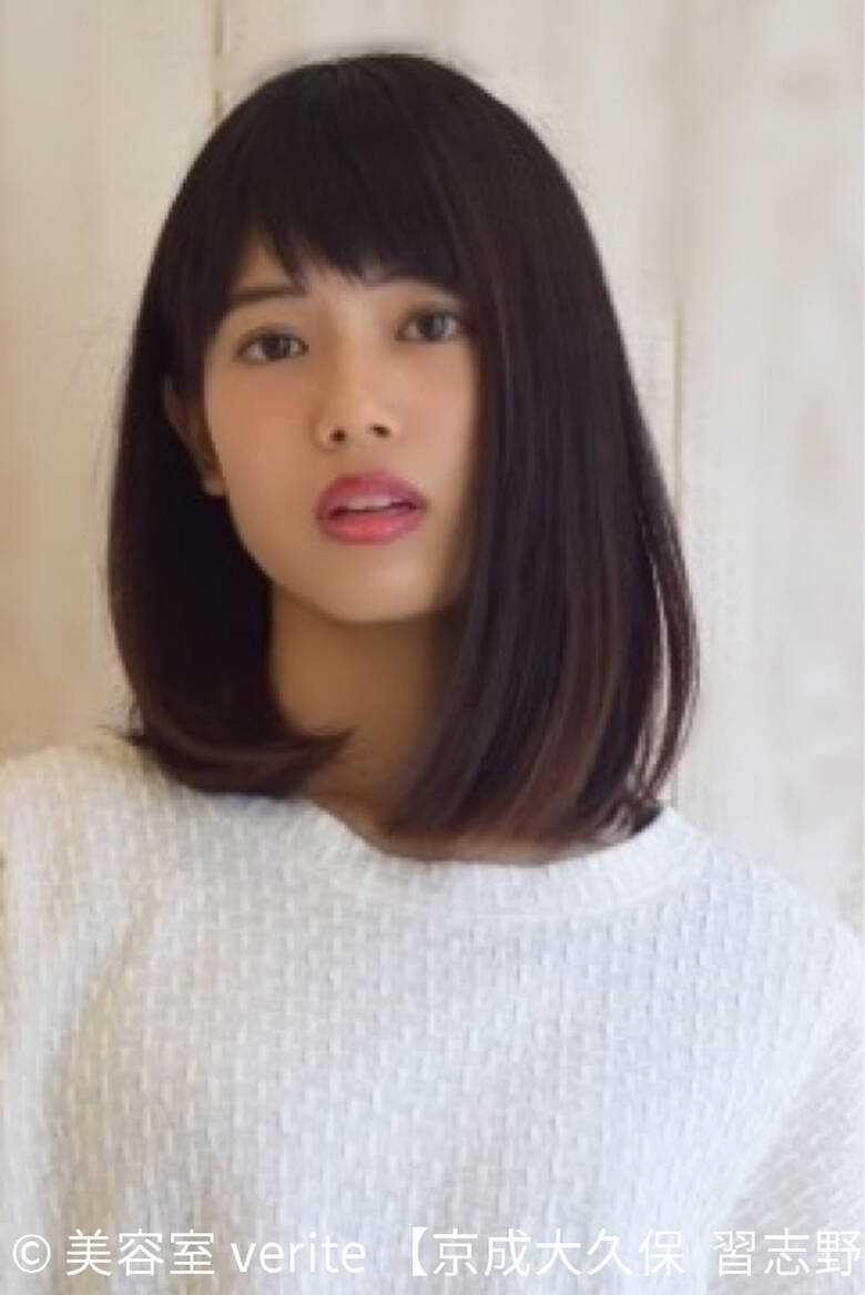 ミディアム 前下がり 大人女子 ナチュラル ヘアー シェービングエステ Veriteベリテ 京成大久保 習志野 美容室 Verite 京成大久保 習志野 Hair
