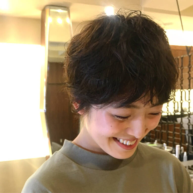 ショート ウルフ ヘアアレンジ 黒髪 Snob 京都 片山 勇馬 ショート 4615 Hair