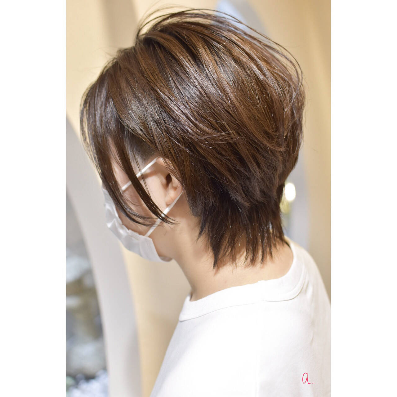 ヘアカタ ショート ウルフ