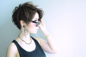 大人キュートなヘアスタイル してみたくなるベリーショート Hair