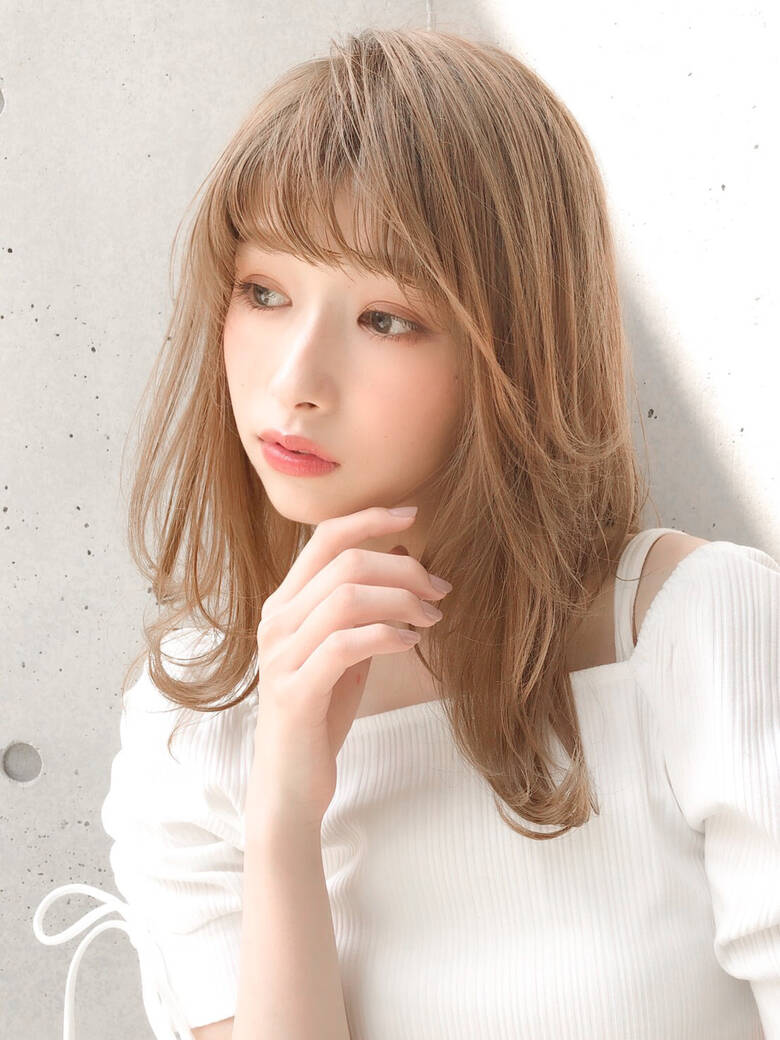 レイヤーカット セミロング レイヤーロングヘア レイヤースタイル Agnos 永沢由希代 Agnos青山 Hair