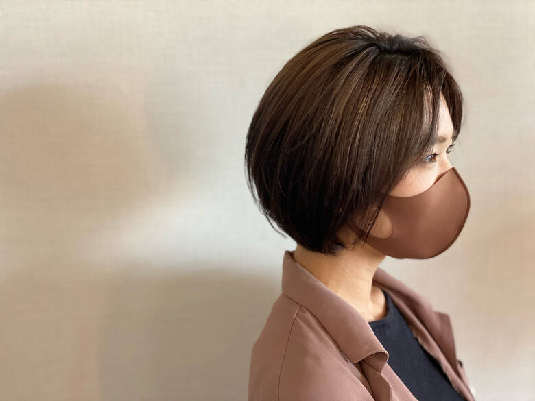 前下がりボブ ショートボブ モテボブ ナチュラル 美容室アンティコ 笹島淳一 Hair