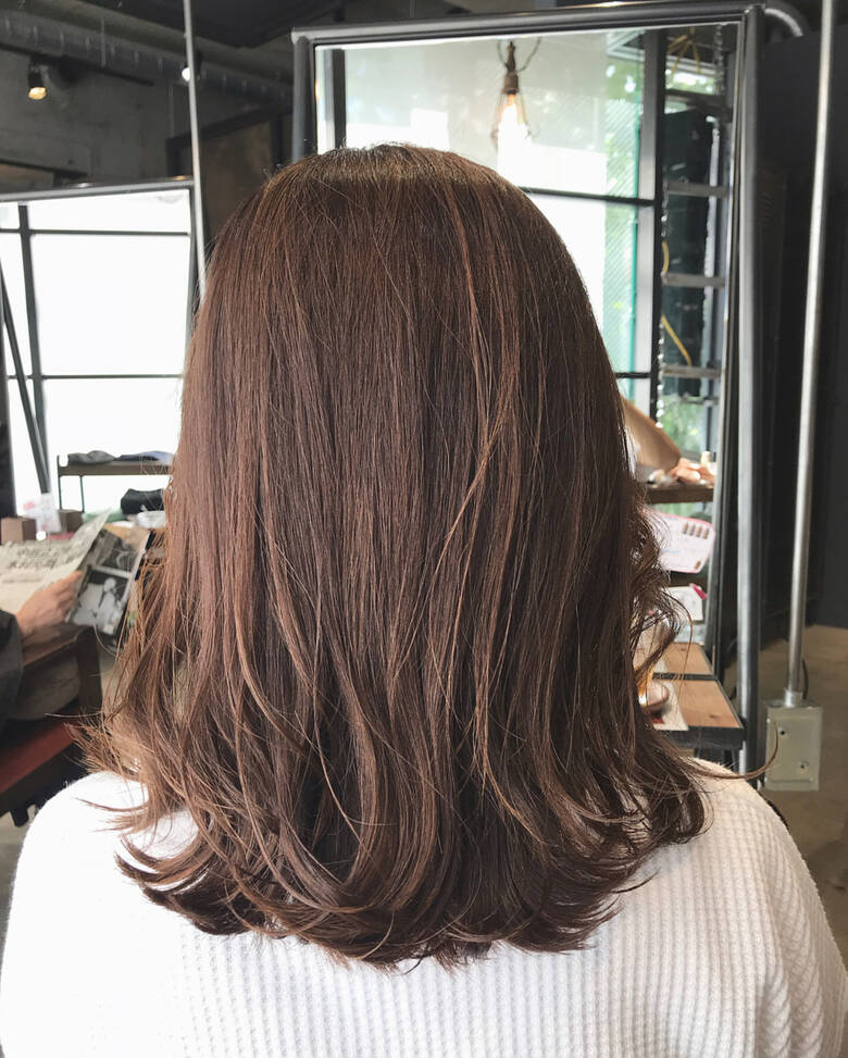 ミルクティーブラウン ミルクティー ミルクティーアッシュ ミディアム Ensue Nakaji Hair ミルクティーブラウン ミルクティー ミルクティーアッシュ ミディアム Ensue Nakaji Hair