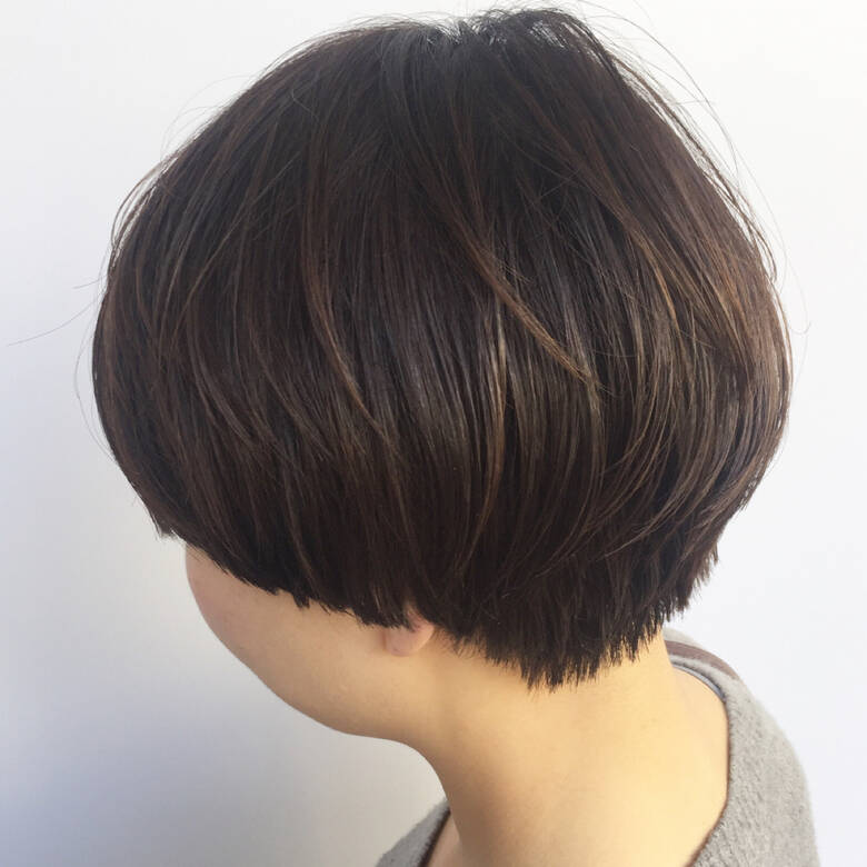 マッシュ ボブ アッシュブラウン ショート Lani Hair Miyuki Saito Hair