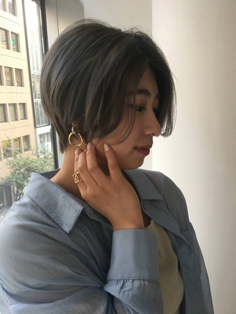 ショート ショートボブ ストリート ショートヘア Air Ginza 岡田有加 Hair