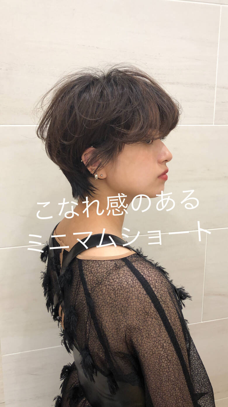 ベリーショート 横顔美人 こなれ感 ナチュラル Ginza Peek A Boo 中央通り店 池上 一星 Hair