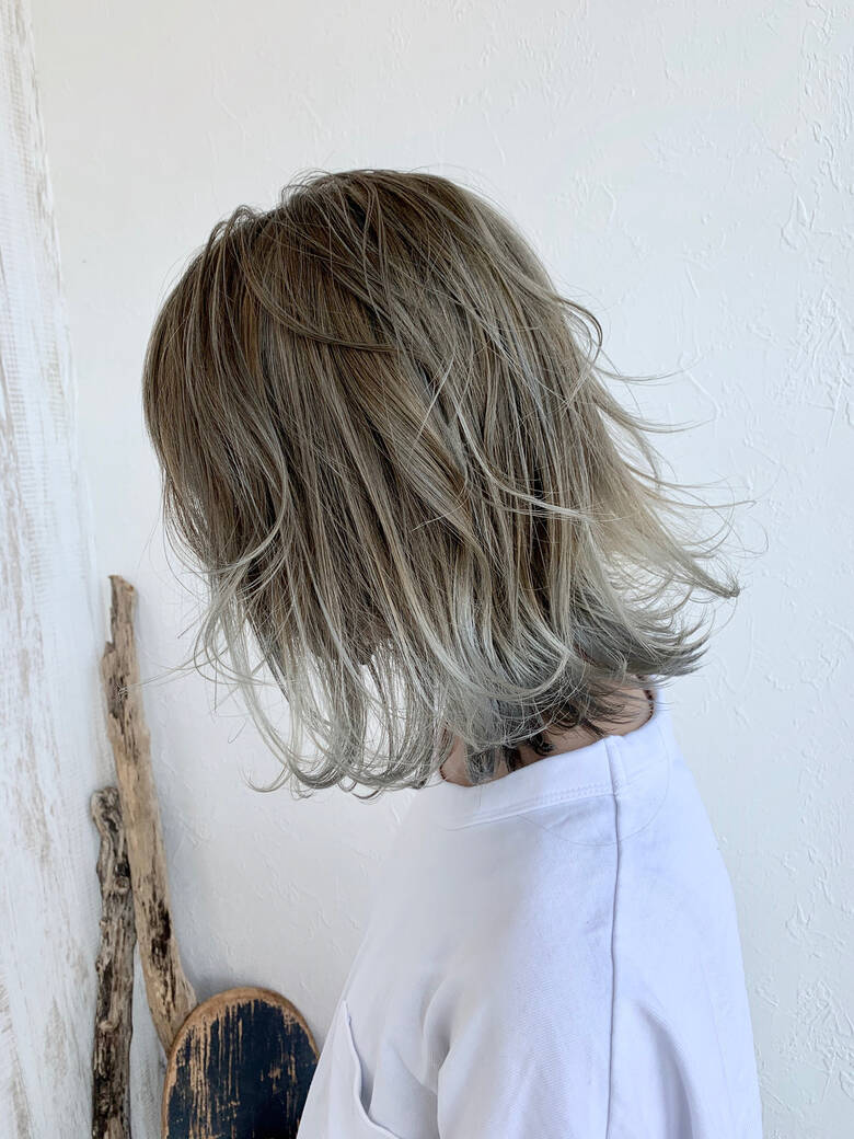 グラデーションカラー ハイトーンカラー バレイヤージュ ストリート Mantap Hair 辻田ユウスケ Hair