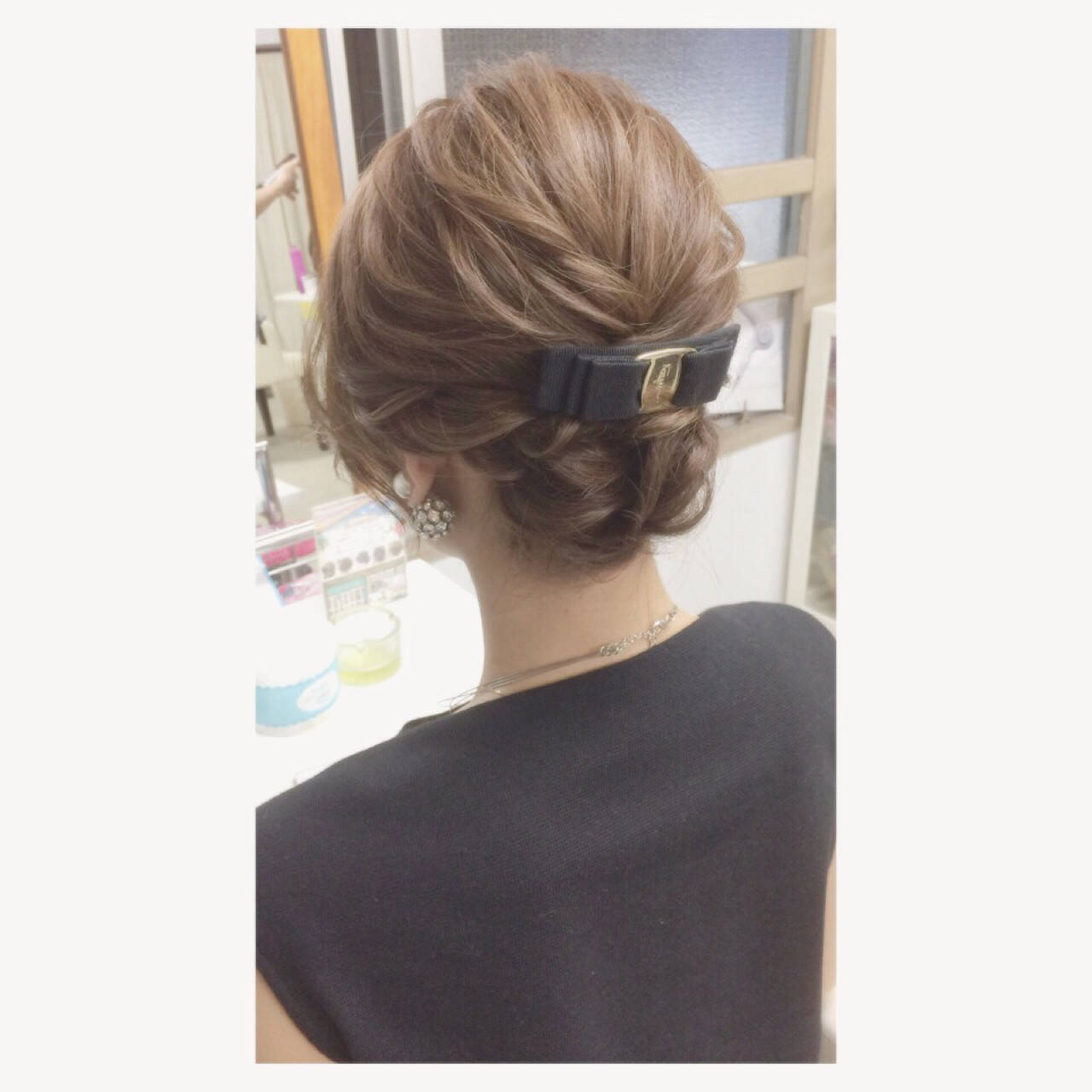 フェミニン ヘアアレンジ 結婚式 大人かわいい セットサロンcure Yasuka Hair