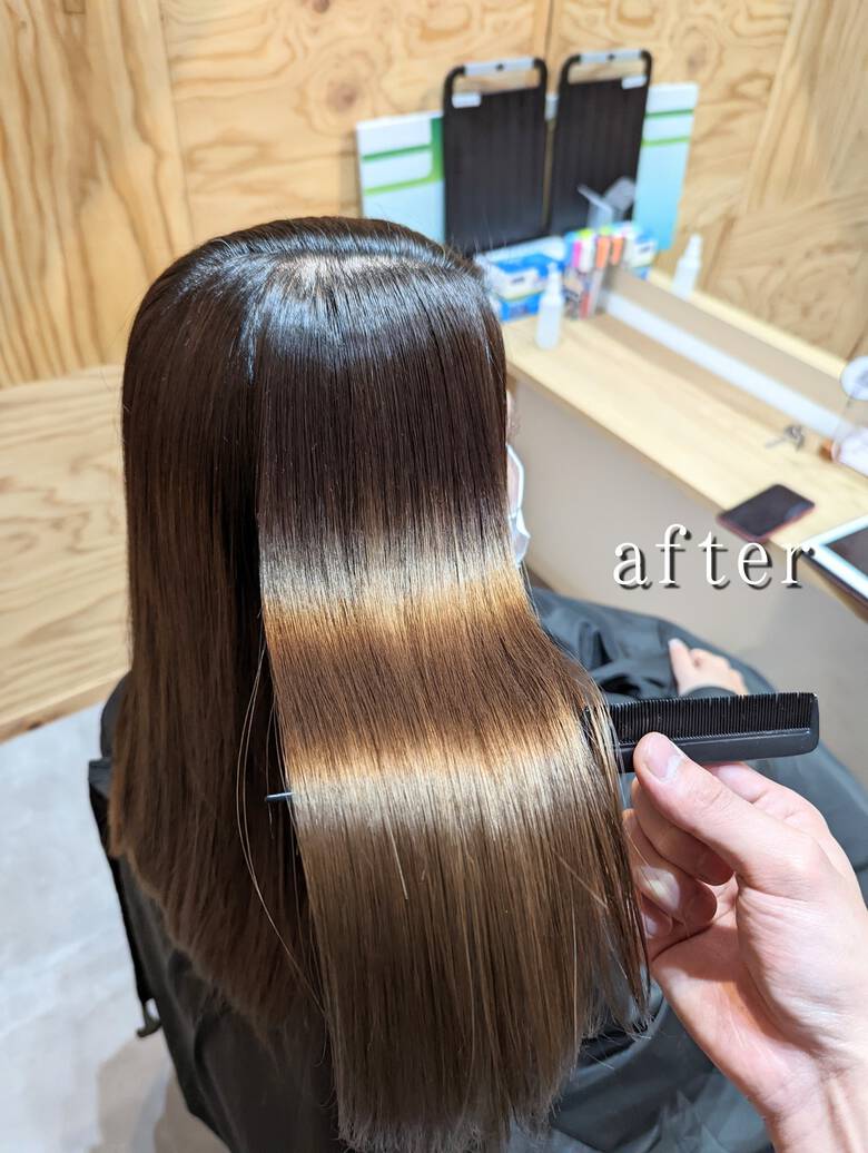 髪質改善トリートメント ロング ナチュラル 縮毛矯正 Shear Salon Jam町田 ヒデヤキョウスケ Hair