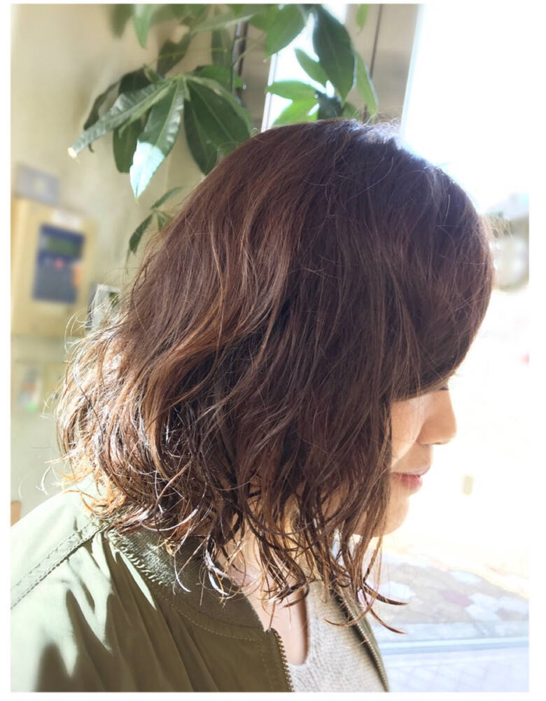 パーマ アッシュ ボブ インナーカラー J Studio きくち ゆか Hair
