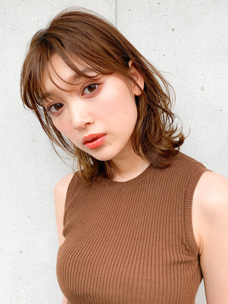 ウルフカット ニュアンスウルフ 大人可愛い ミディアム Ain 前髪 後れ毛 顔周りこだわり 北野愛 Hair