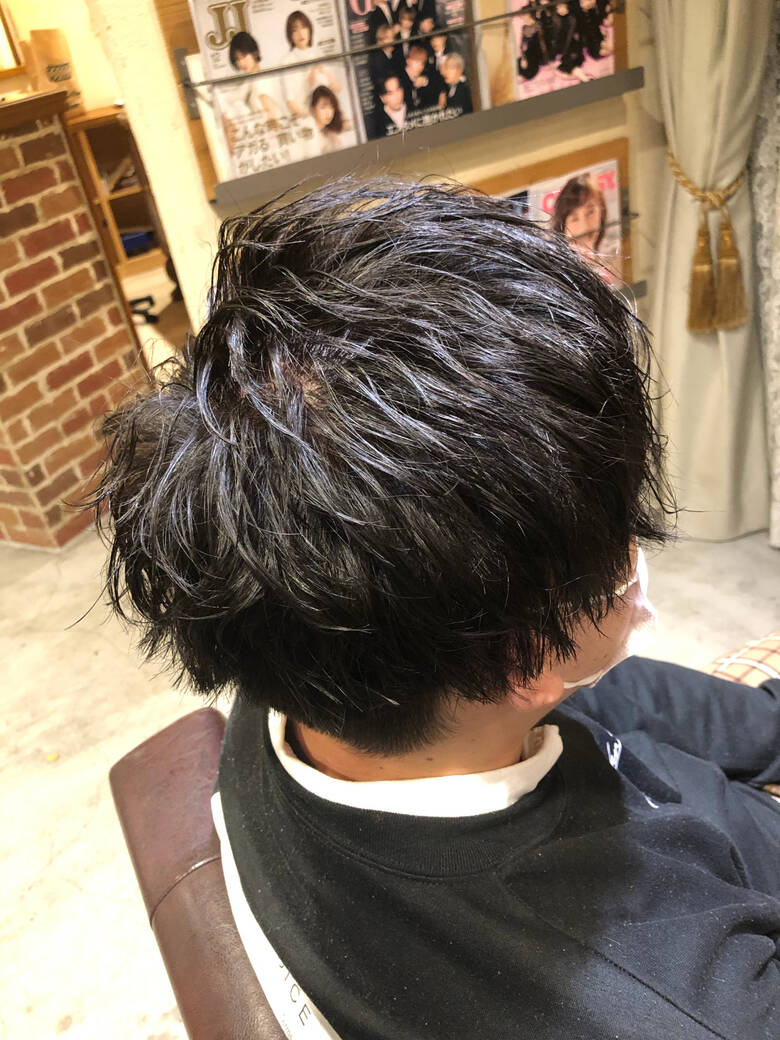 スパイラルパーマ メンズパーマ ショート ストリート Luxbe Mel 辻 ゆうき Hair