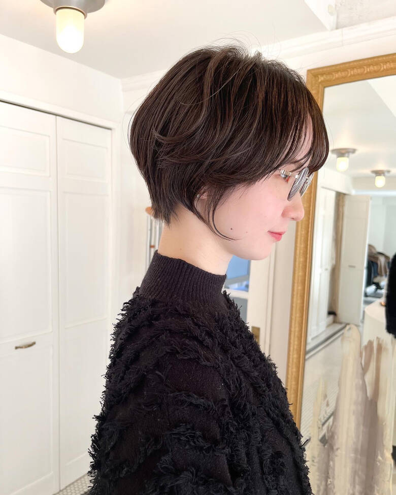 くびれショート ショートボブ マッシュショート 丸みショート Nohka ノーカ 代官山 ショート ボブヘアカタ Nohka 下村直也 6581 Hair