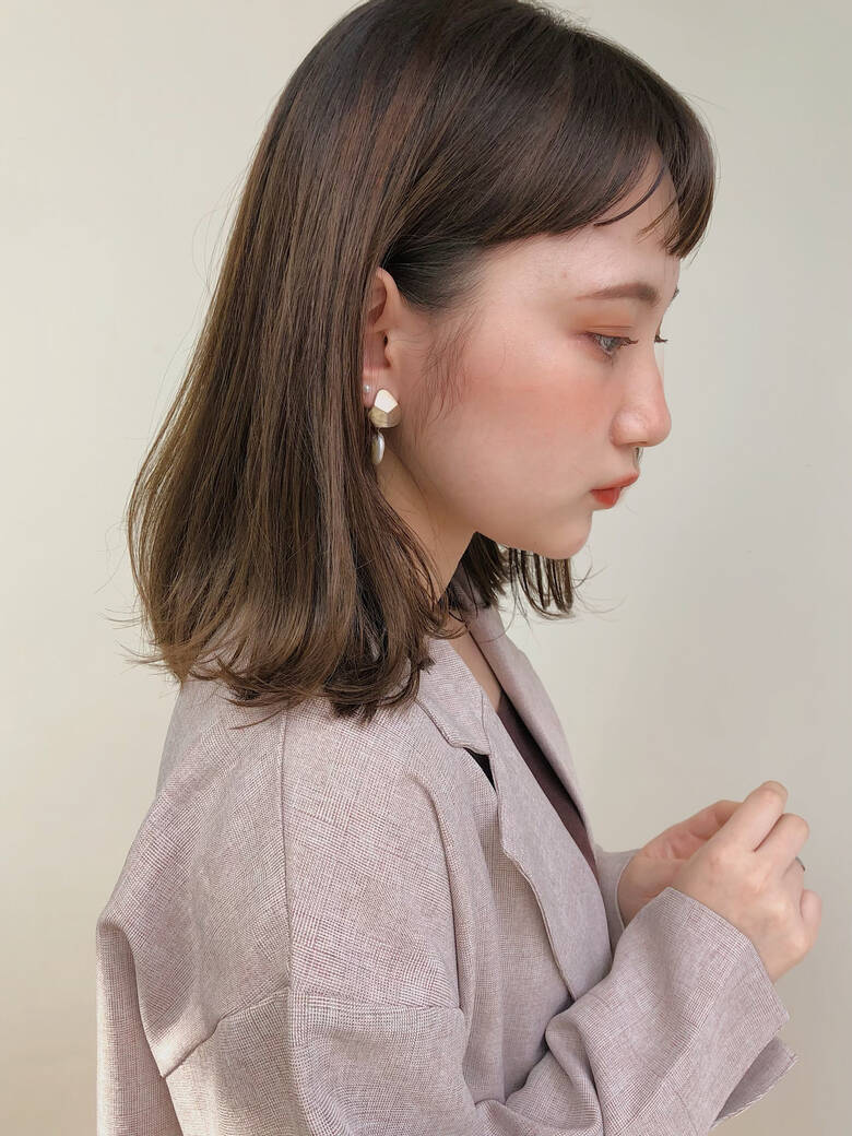 大人ミディアム ロブ フェミニン 鎖骨ミディアム Drive For Garden 加藤 友梨絵 Drive For Garden Hair