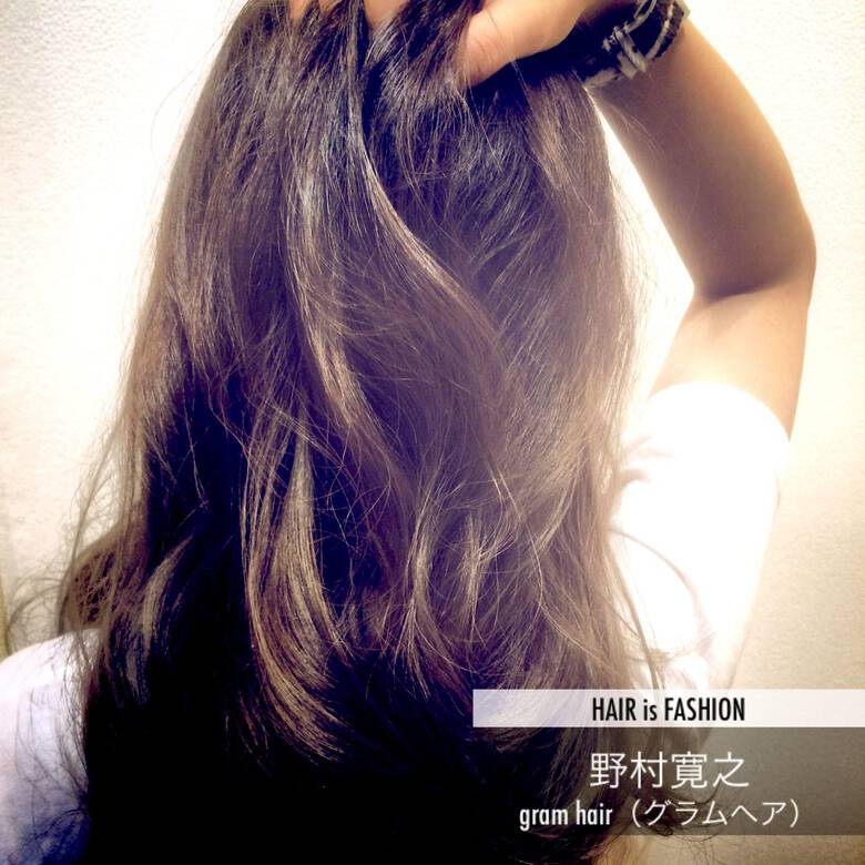 ダブルカラー ナチュラル ハイライト グレーアッシュ Gram Hair グラムヘア 野村寛之 Hair