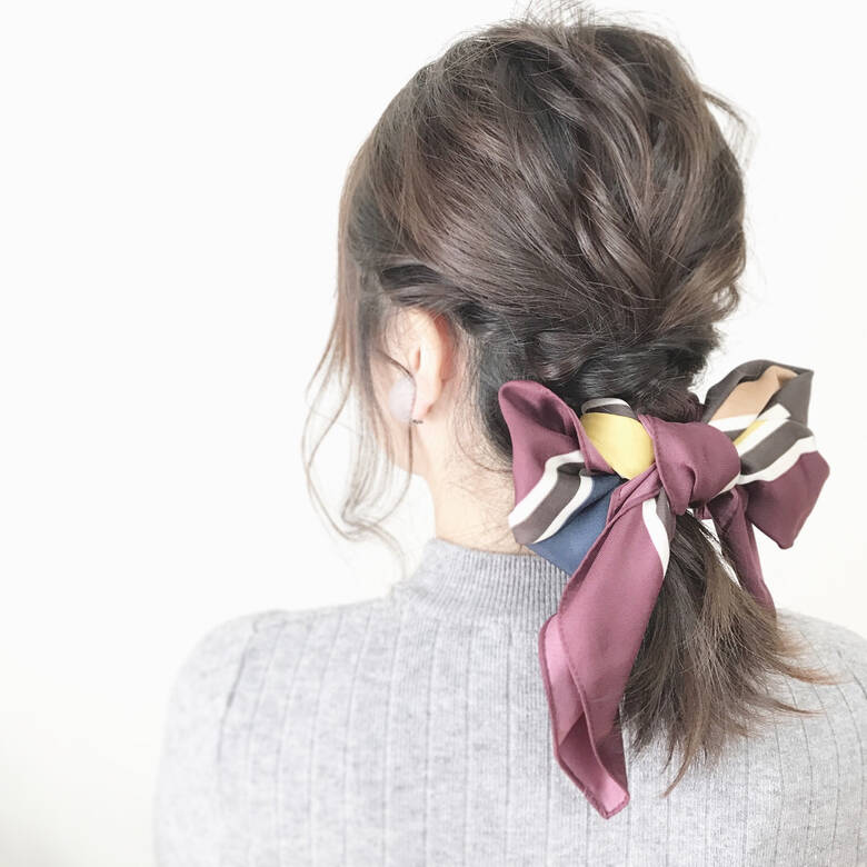 簡単ヘアアレンジ ヘアアクセ ミディアム 大人かわいい Wooluuw 平岡 歩 Hair