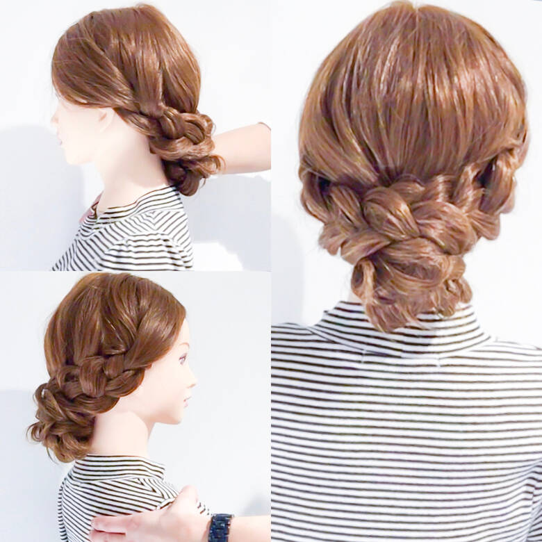 結婚式 三つ編み 謝恩会 ヘアアレンジ Amoute アムティ 美容師hiro Amoute代表 Hair