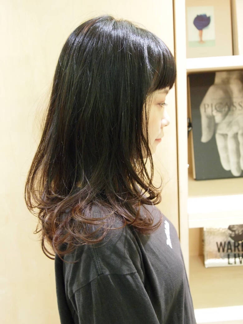 グラデーションカラー ウルフカット ナチュラルウルフ ミディアム Baco 畑山拓也 5178 Hair