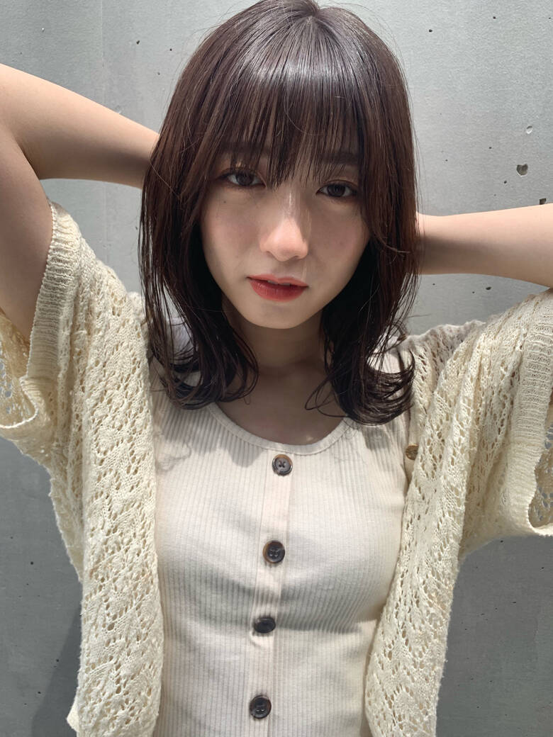 ミディアム かわいい ナチュラル可愛い デート Laf From Garden 細野 樹 4707 Hair