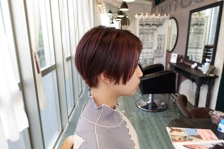 モード ショートボブ ピンクベージュ ショート Hair Salon トキワ商店 常盤 大地 Hair