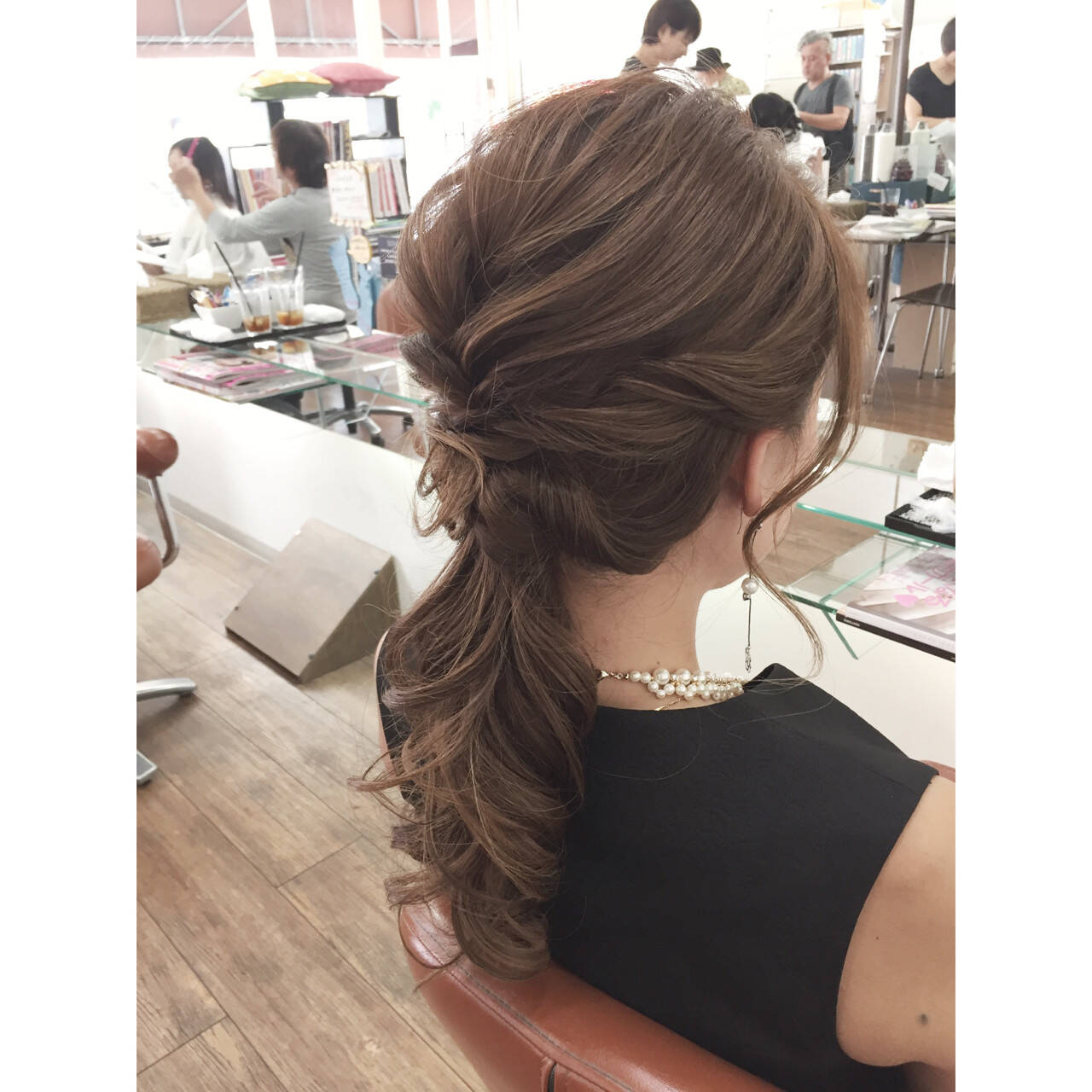 髪型 ロング ハーフアップ 簡単