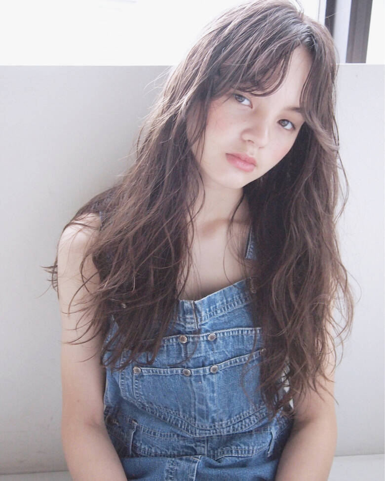 ゆるふわ セミロング アッシュ 外国人風 Nanuk二子玉川 Ueki Nanuk 1904 Hair