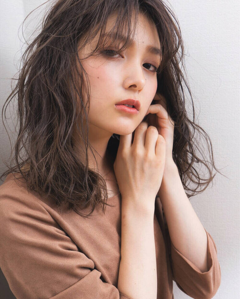 くせ毛風 ミディアム 大人かわいい ナチュラル 石川 琴允 Hair