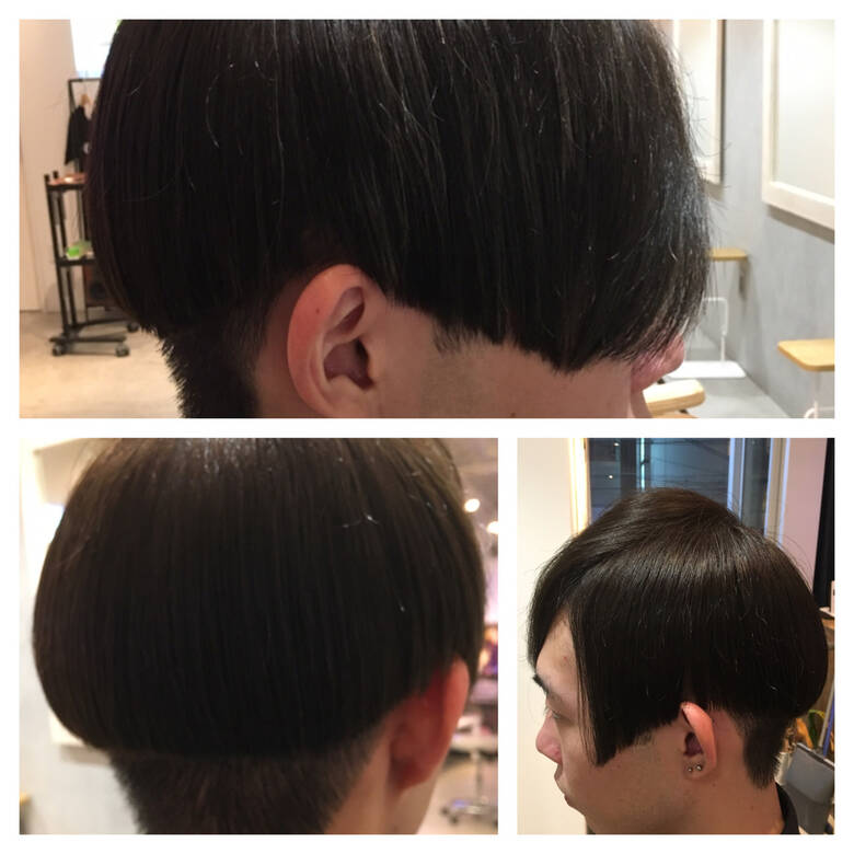 ショート 黒髪 メンズ モード Rucca Tsubasa Hair