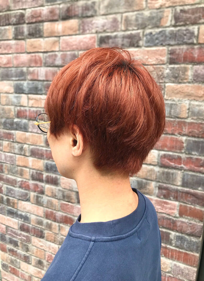 ショート オレンジカラー アプリコットオレンジ ストリート 花鳥風月total Beauty 小川宏人 Hair ショート オレンジカラー アプリコットオレンジ ストリート 花鳥風月total Beauty 小川宏人 Hair