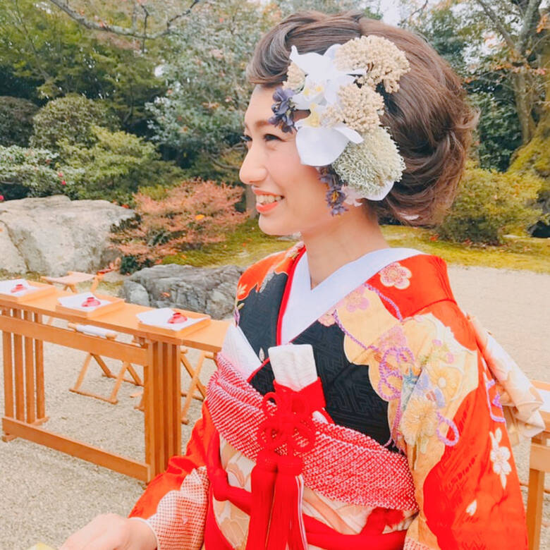 ヘアアレンジ 結婚式髪型 結婚式ヘアアレンジ フェミニン K Two Kyoto Ina Hair