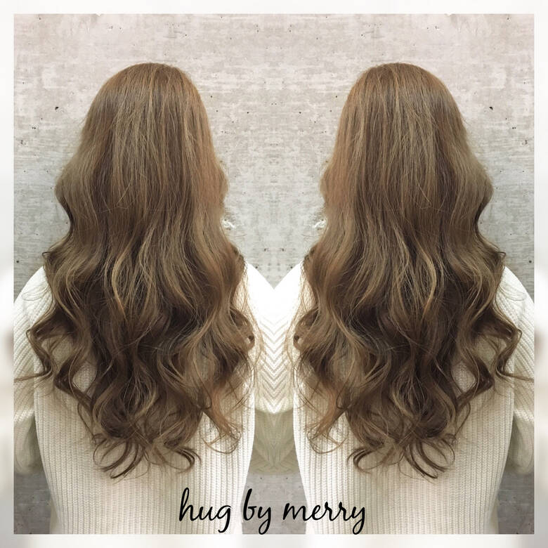 ガーリー ロング グラデーションカラー 外国人風 Hug By Merry 柳村 豊 Hair ガーリー ロング グラデーションカラー 外国人風 Hug By Merry 柳村 豊 Hair