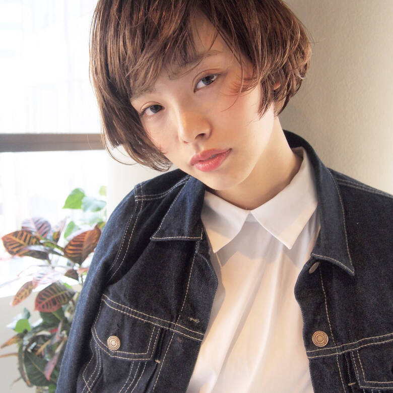 ストレート 丸顔 外国人風 ウェットヘア Nanuk二子玉川 Ueki Nanuk Hair