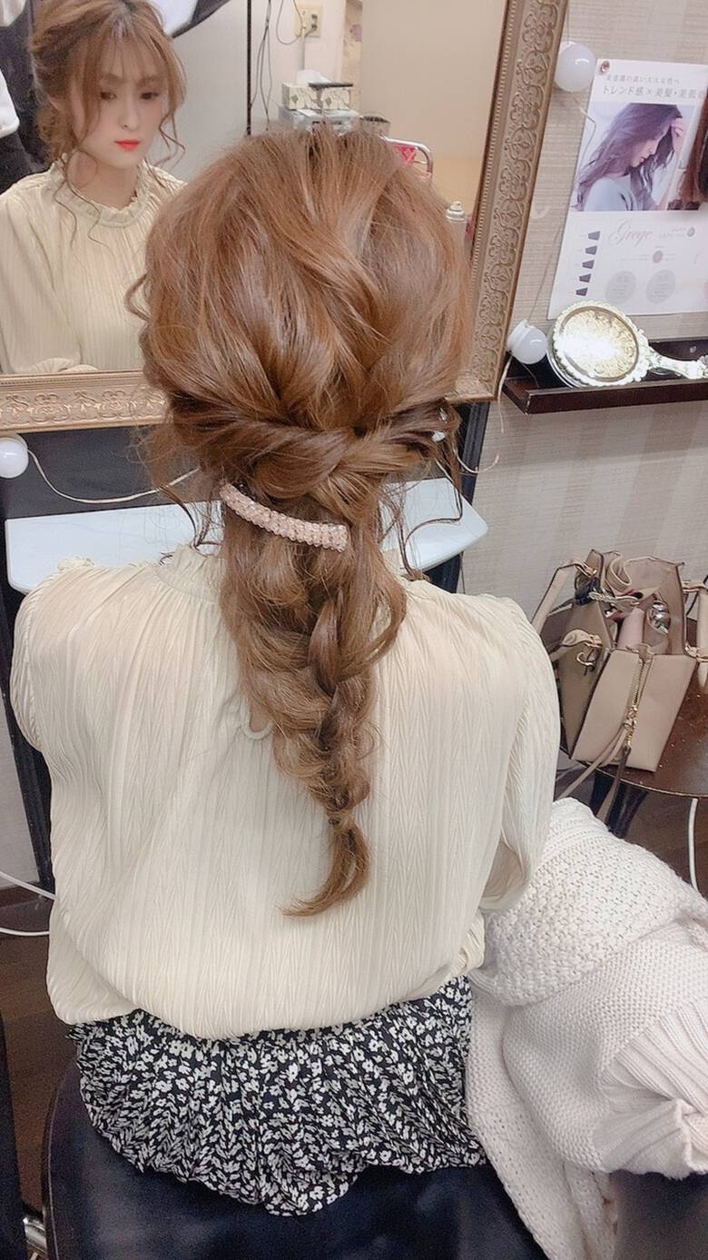 ふわふわヘアアレンジ ヘアアレンジ ロング ナチュラル リンクス美容室 Rumilinks美容室 Hair