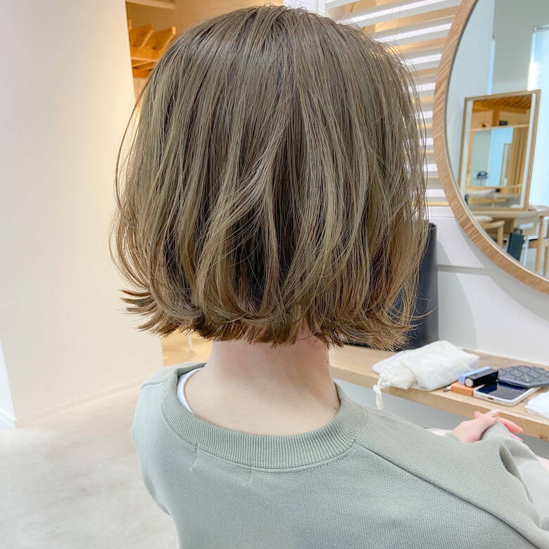 アッシュグレージュ 代 ゆるふわパーマ ボブ Arc 表参道 鈴木シュウヘイ Arc 表参道 6844 Hair