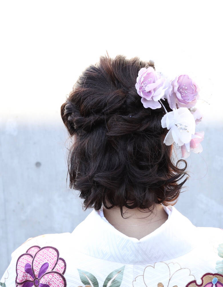 ヘアアレンジ ボブ エレガント 卒業式 花鳥風月total Beauty 小川宏人 Hair