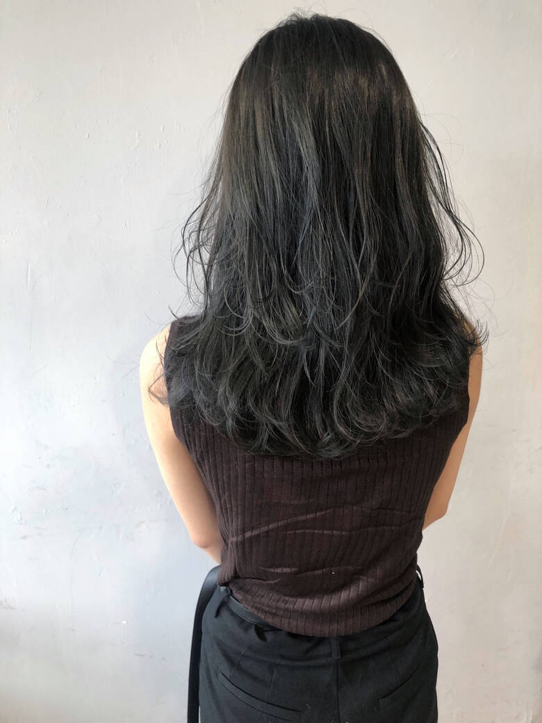 暗髪 ミディアム 就活 ナチュラル Land Koki Hair