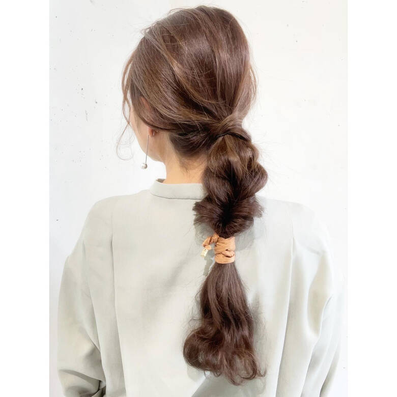 ポニーテールアレンジ セルフヘアアレンジ 簡単ヘアアレンジ ロング Upsydaisy 菅野 愛子 Hair