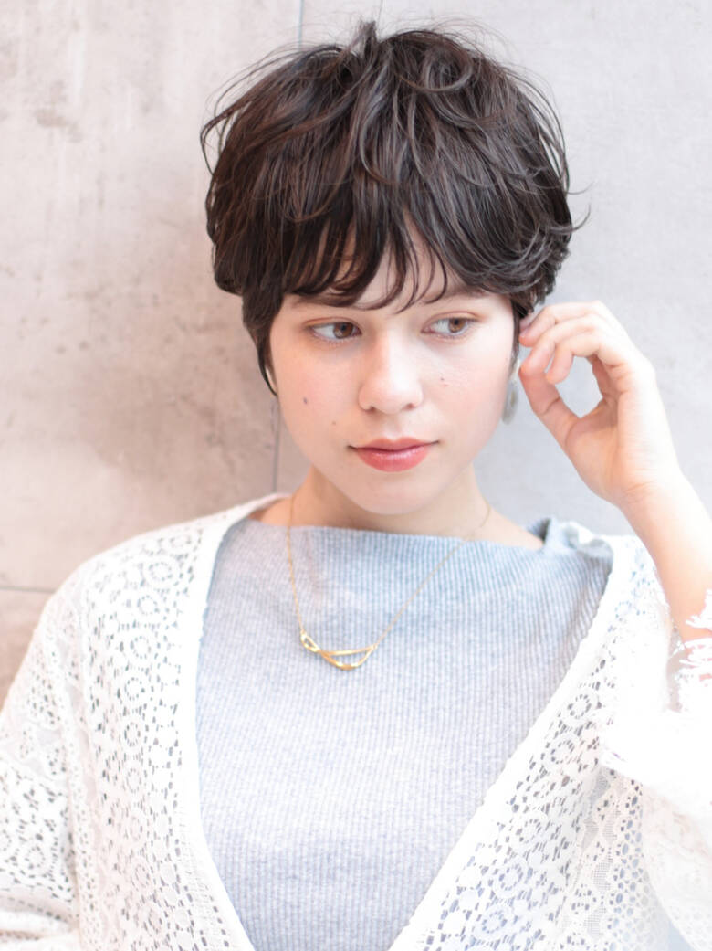 アンニュイほつれヘア パーマ ショートボブ ショート Stories 表参道 いしばしなおや Hair