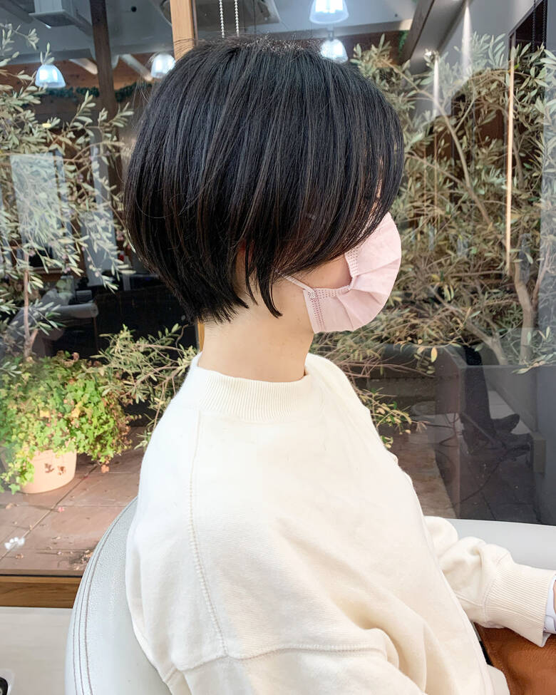 前下がりショート ショートボブ マッシュショート ハンサムショート ジールサロン つくば美容師 ショートヘア愛好家 矢崎 翔太 Hair