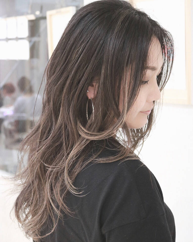 ロング グラデーションカラー ハイライト ナチュラル Rumina Rumina 高田ゆみこ Hair