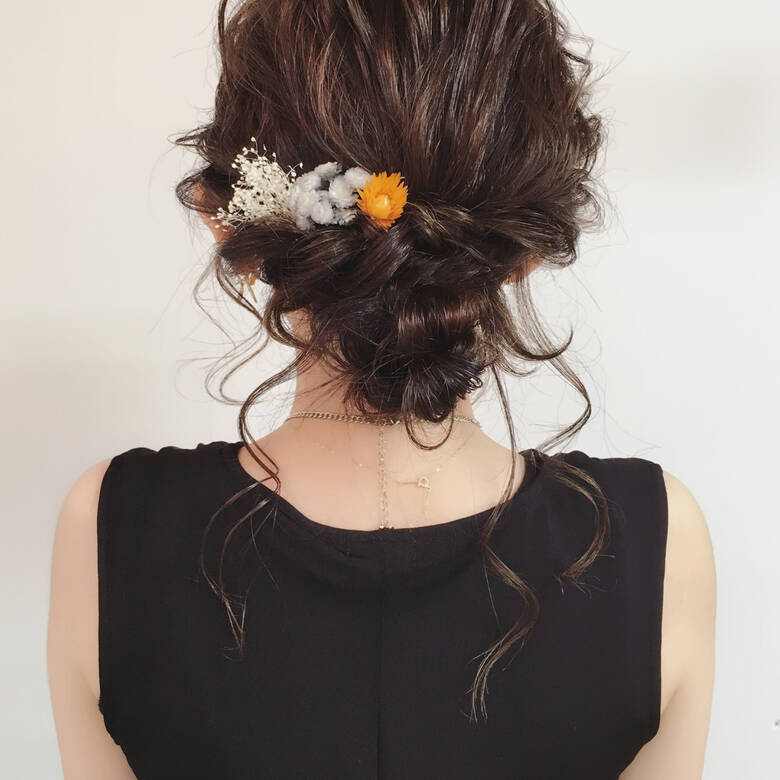 デート ミディアム 結婚式 ヘアアレンジ Lol 米永景子 3331 Hair