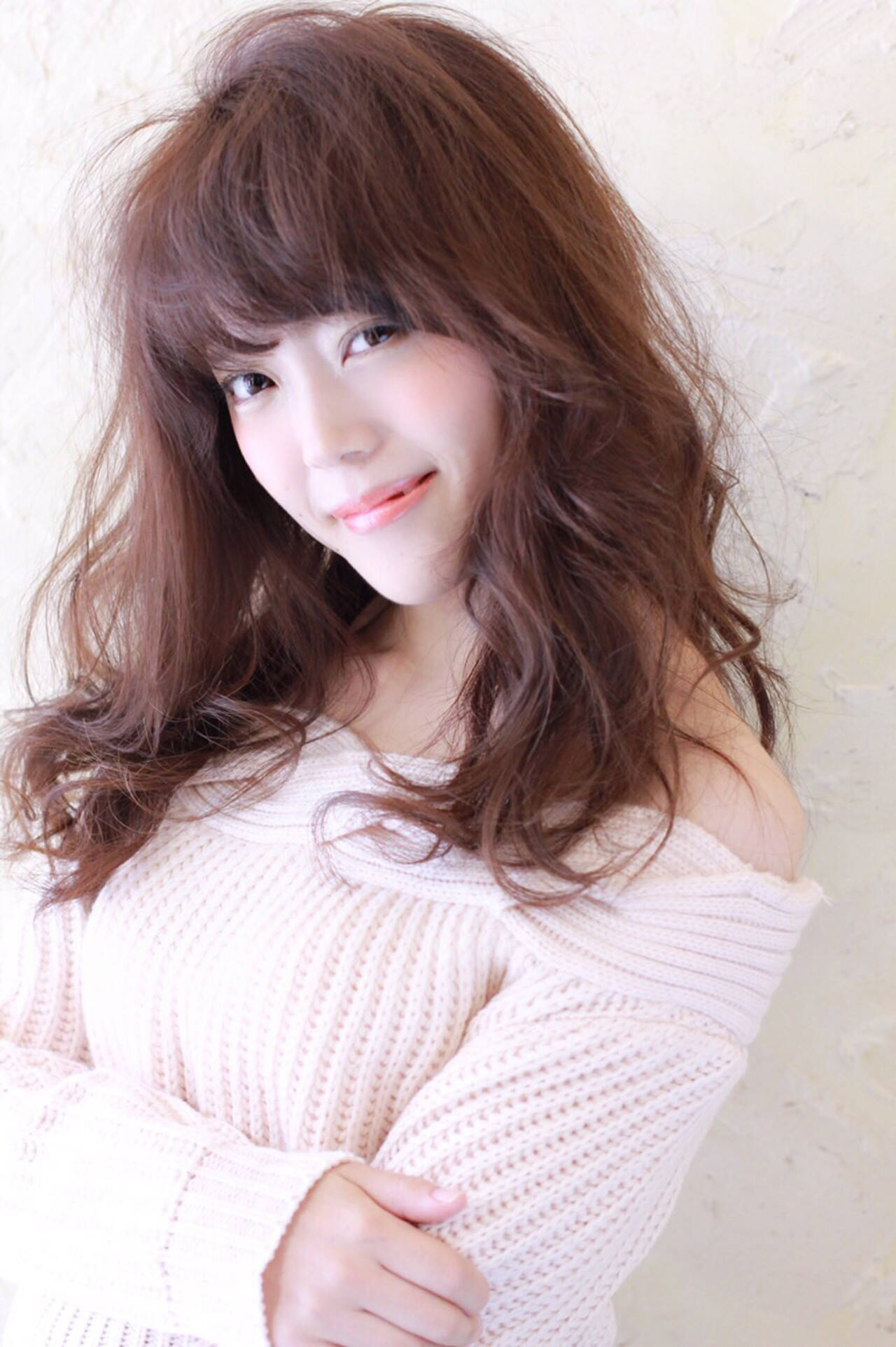 愛され 大人かわいい パーマ セミロング 山田 あかり 1743 Hair