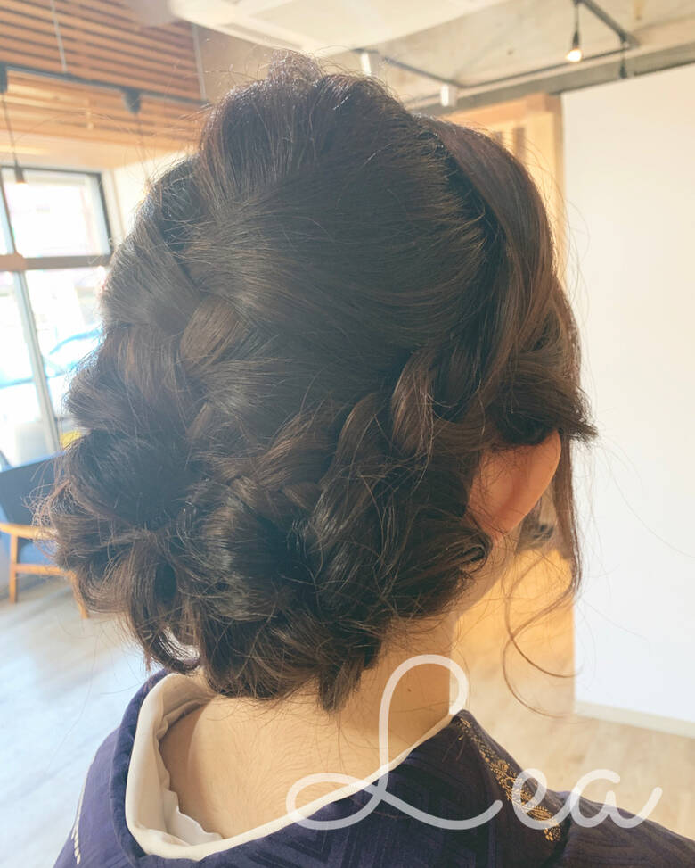 セミロング 和装髪型 和装ヘア 和装 Lea Hair Nail 寺島孝夫 Hair