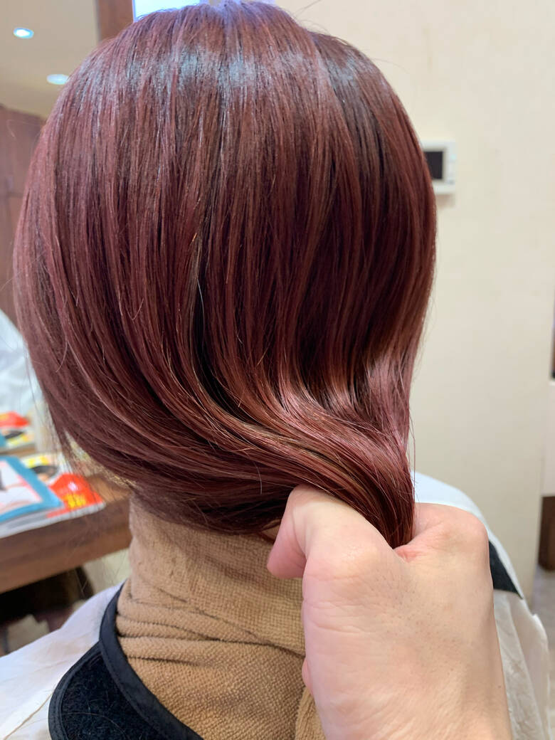 ブリーチ コーラルピンク ピンクブラウン ガーリー Solo Design 大越 勇嗣 Hair