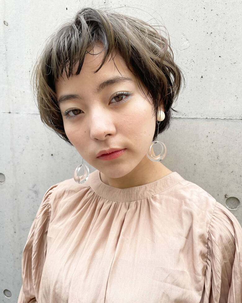 前髪パーマ ショートヘア マッシュショート ベリーショート Lepes 山口 華絵 Lepes Nakameguro Hair