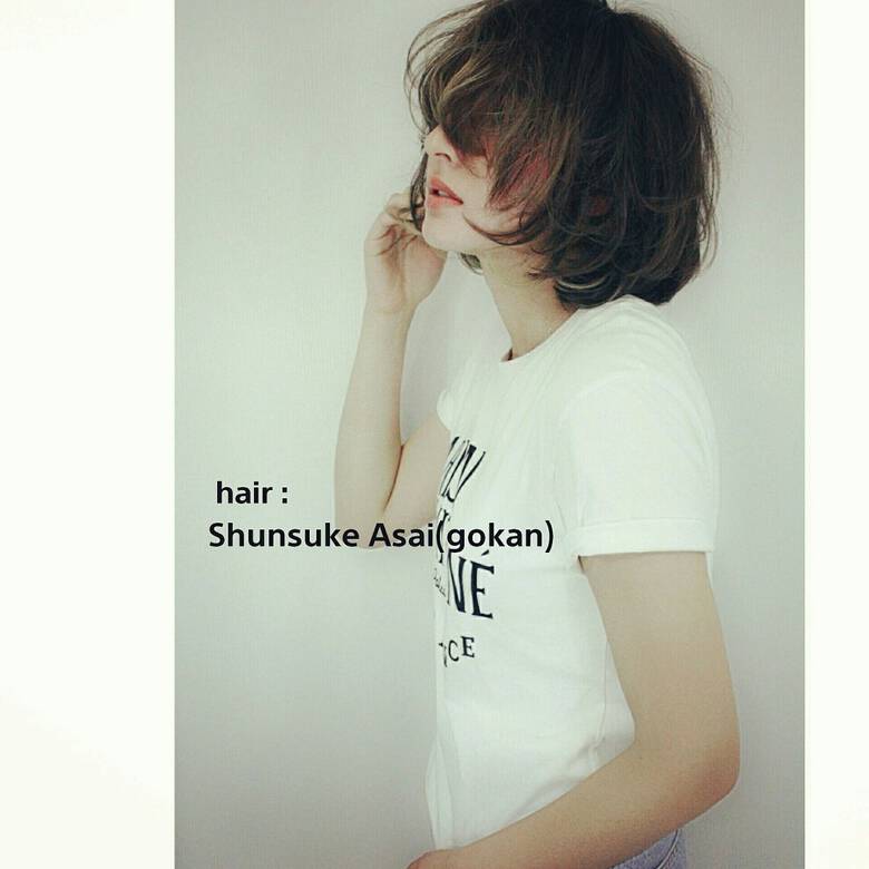 ナチュラル 大人かわいい ミディアム 外国人風 Gokan Omotesando 浅井俊助 Hair